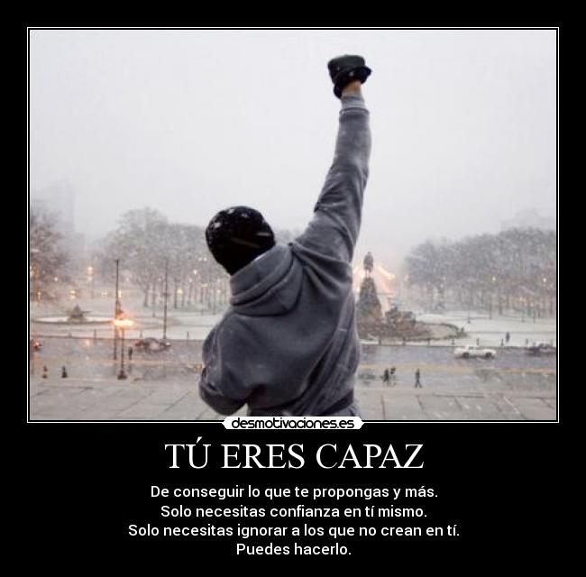 TÚ ERES CAPAZ -