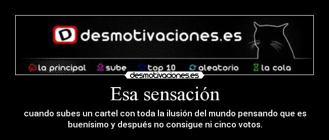 Esa sensación -