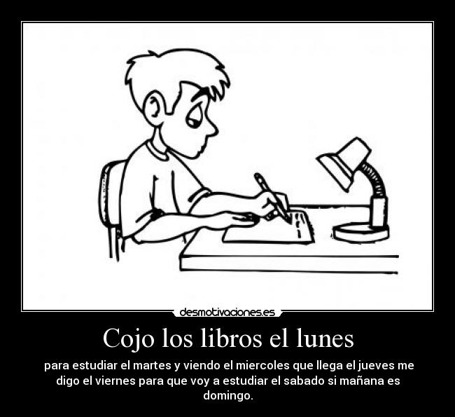 Cojo los libros el lunes - 