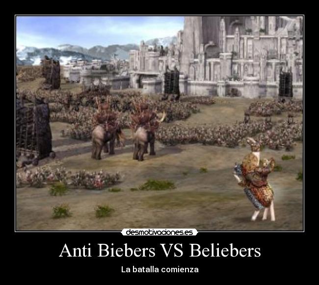 Anti Biebers VS Beliebers - La batalla comienza