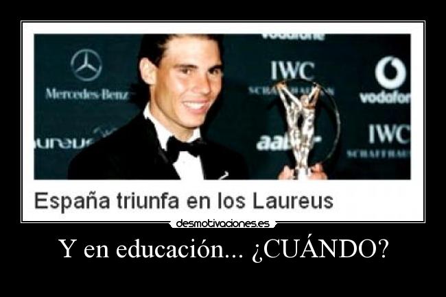 Y en educación... ¿CUÁNDO? -