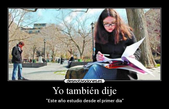 Yo también dije -