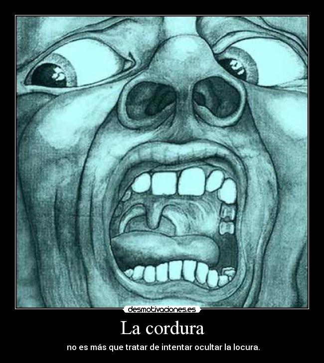 carteles cordura locura loco cuerdo atan cuerdas muestrate mismo desatate wolfri desmotivaciones