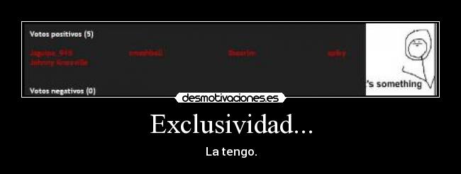 Exclusividad... - 