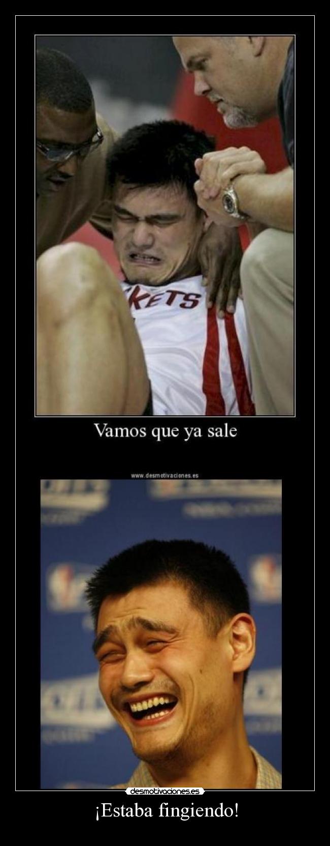 ¡Estaba fingiendo! -