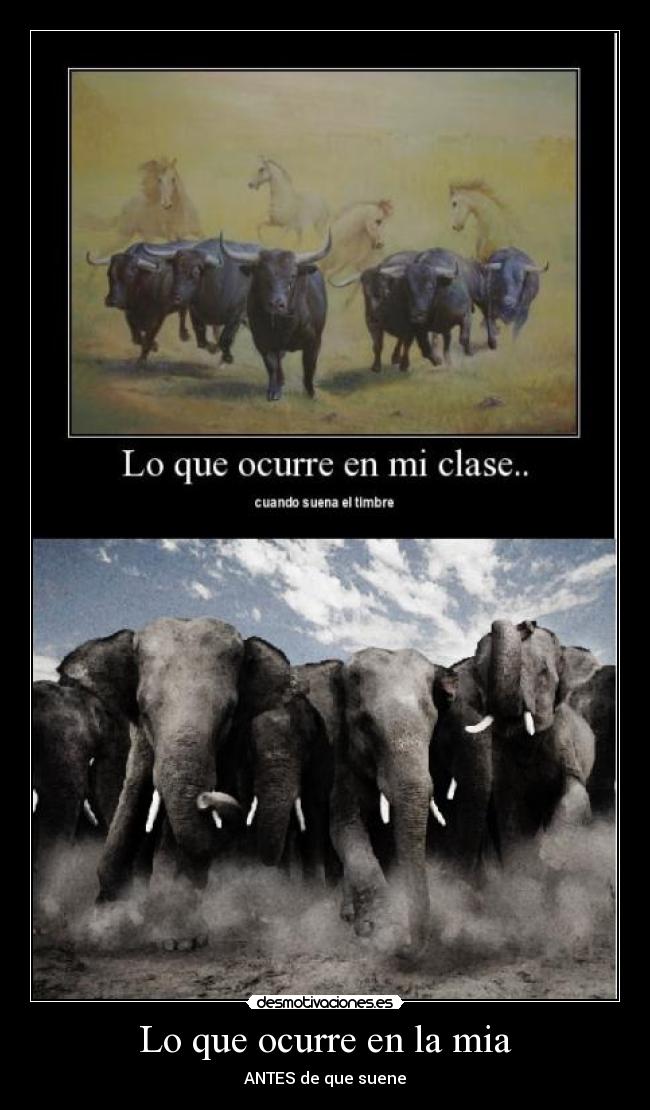 Lo que ocurre en la mia - ANTES de que suene