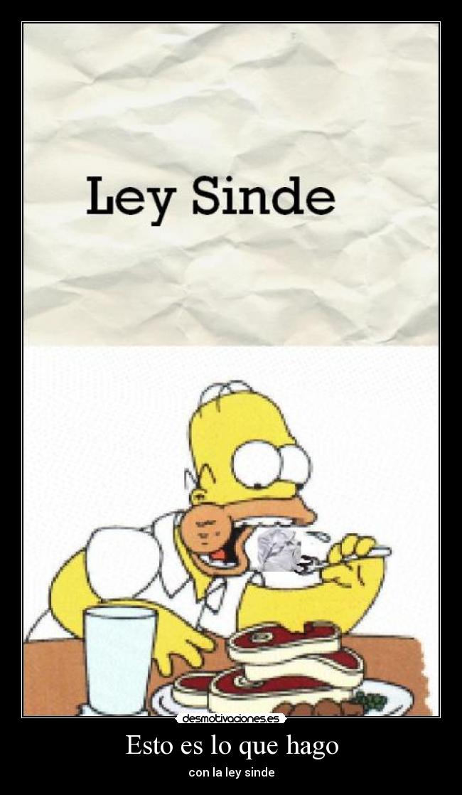 Esto es lo que hago - con la ley sinde