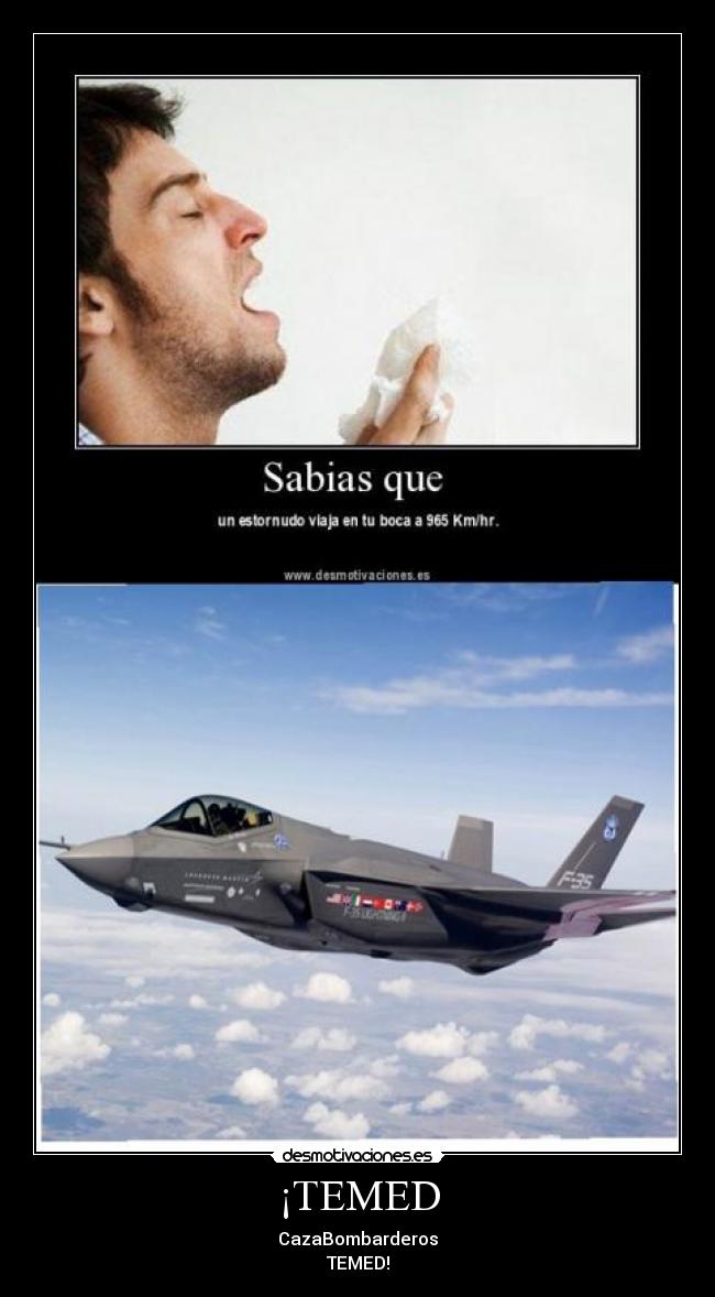 ¡TEMED - CazaBombarderos
TEMED!