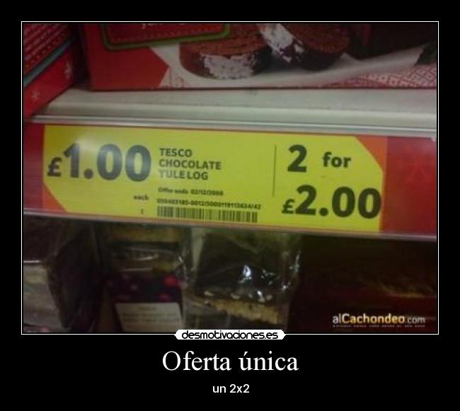 Oferta única - un 2x2