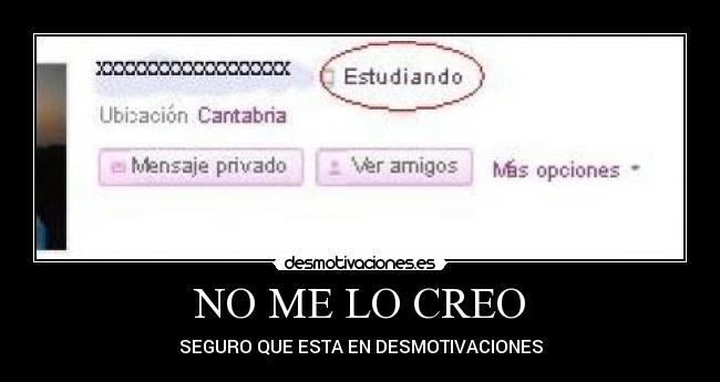 NO ME LO CREO -