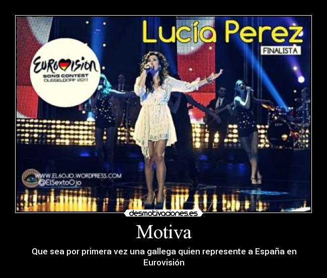 Motiva - Que sea por primera vez una gallega quien represente a España en Eurovisión