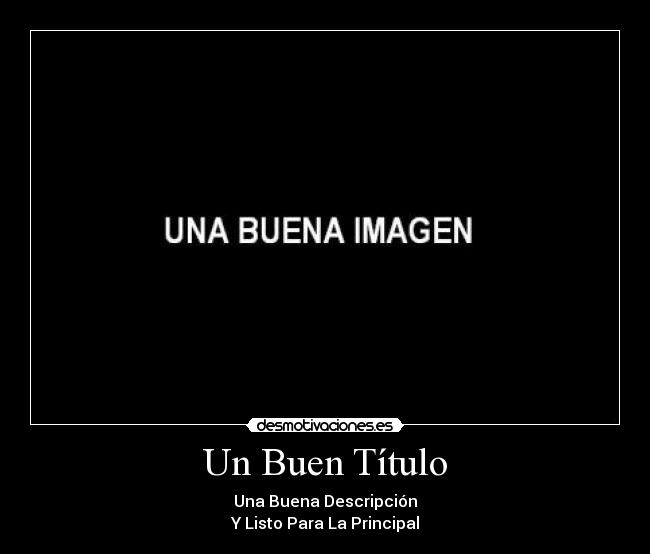Un Buen Título -