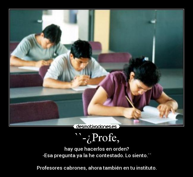 ``-¿Profe, - 