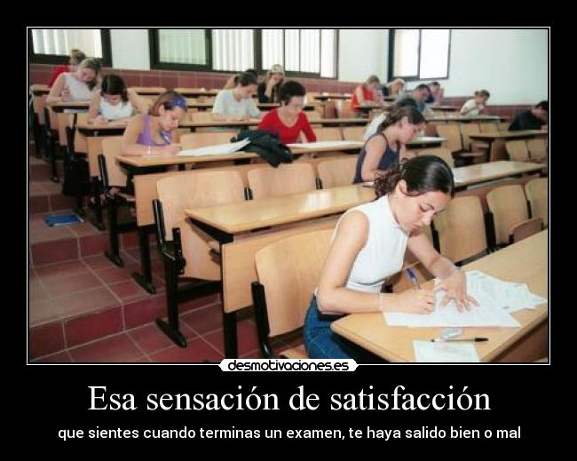 Esa sensación de satisfacción - 