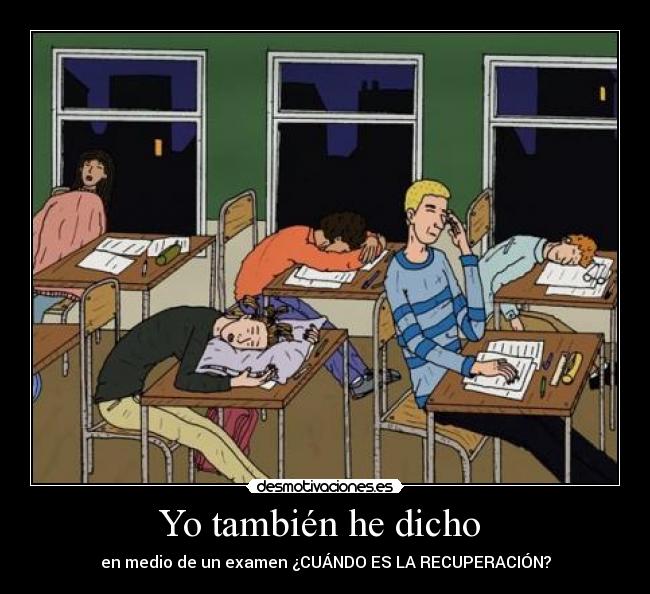 carteles examen desmotivaciones