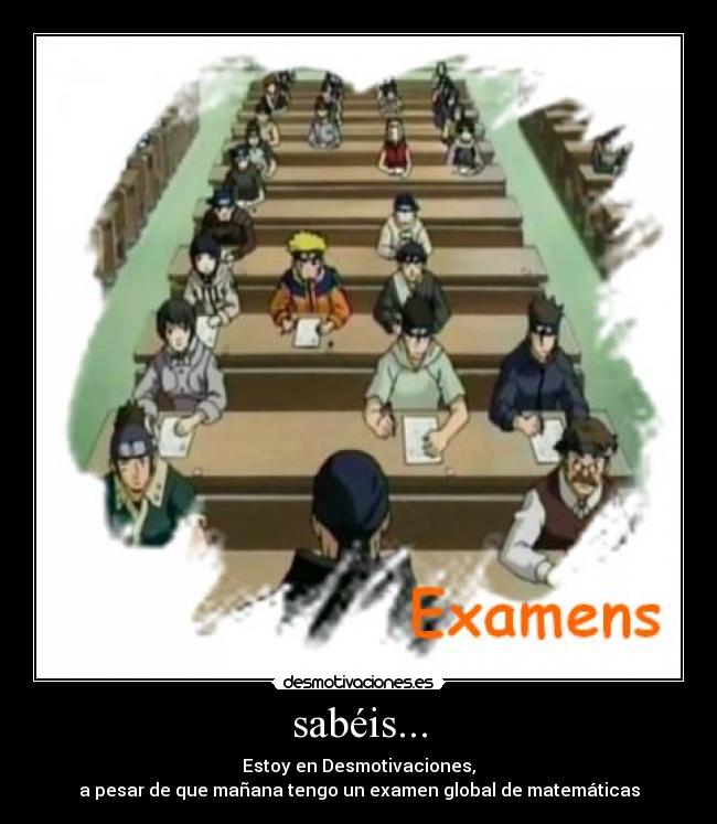 sabéis... - 