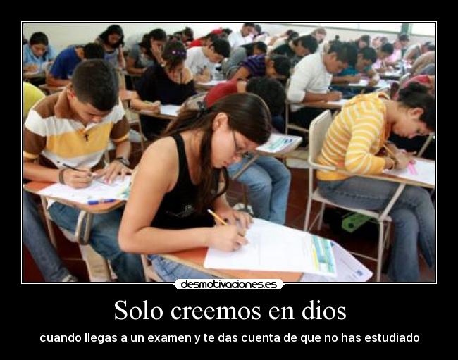 Solo creemos en dios - 
