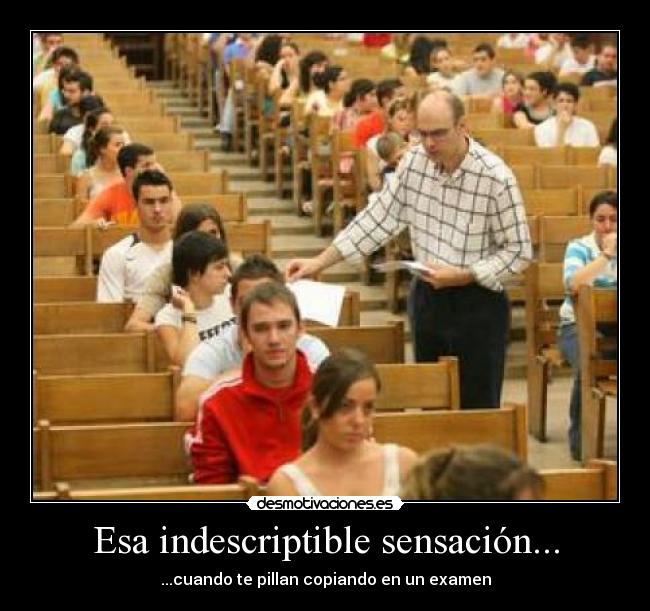 carteles copiar examen desmotivaciones