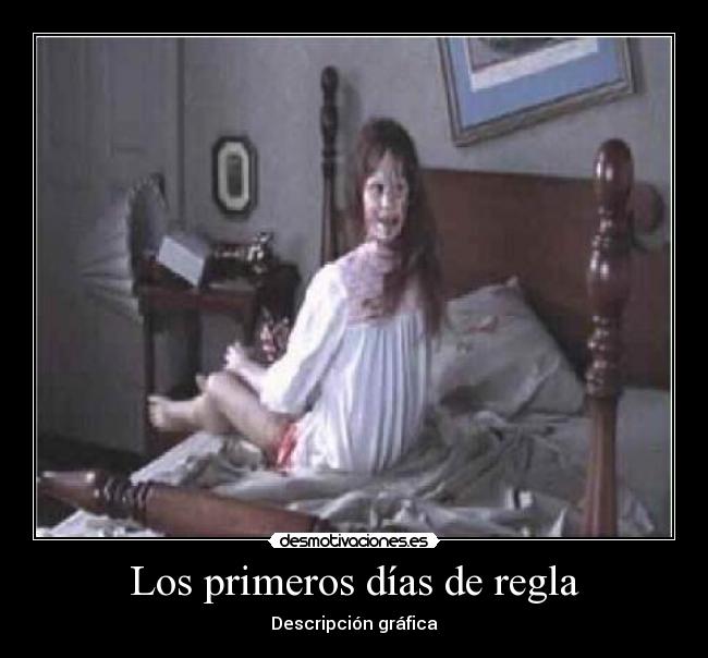 carteles exorcista sangre regla desmotivaciones