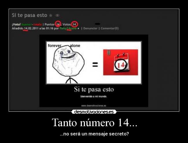 Tanto número 14... -