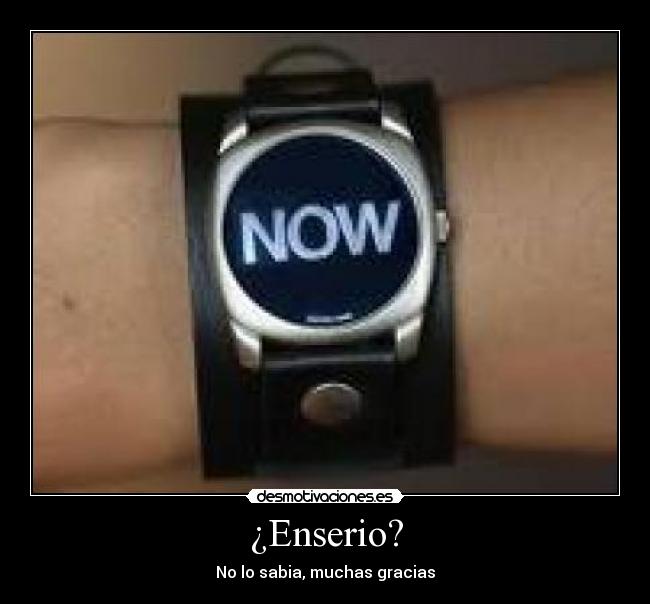 ¿Enserio? - 