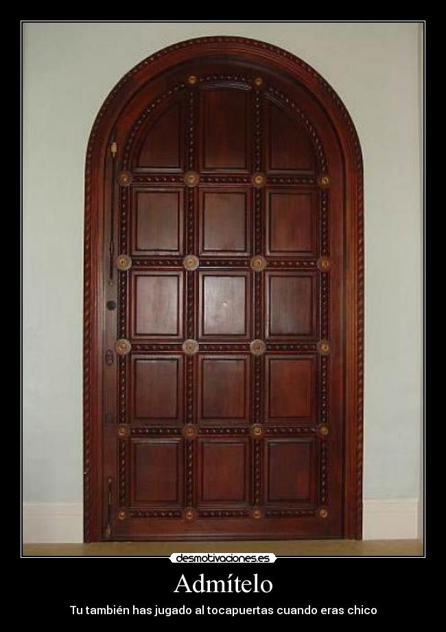 Admítelo - Tu también has jugado al tocapuertas cuando eras chico