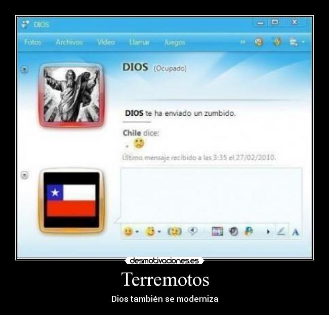 Terremotos - Dios también se moderniza