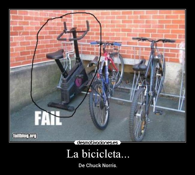 La bicicleta... -