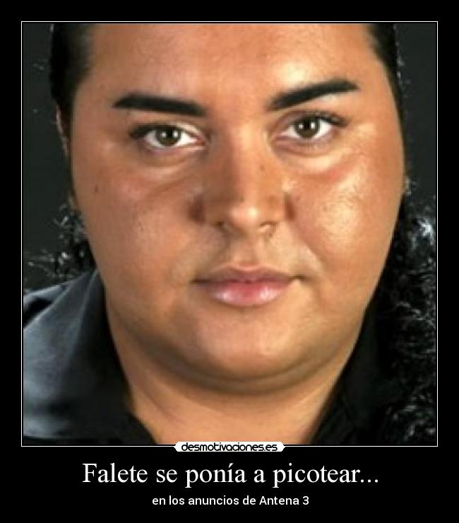 Falete se ponía a picotear... - en los anuncios de Antena 3