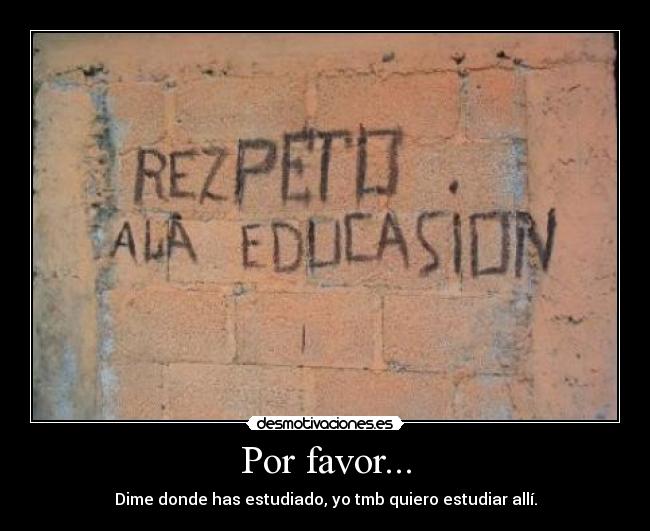 Por favor... - 