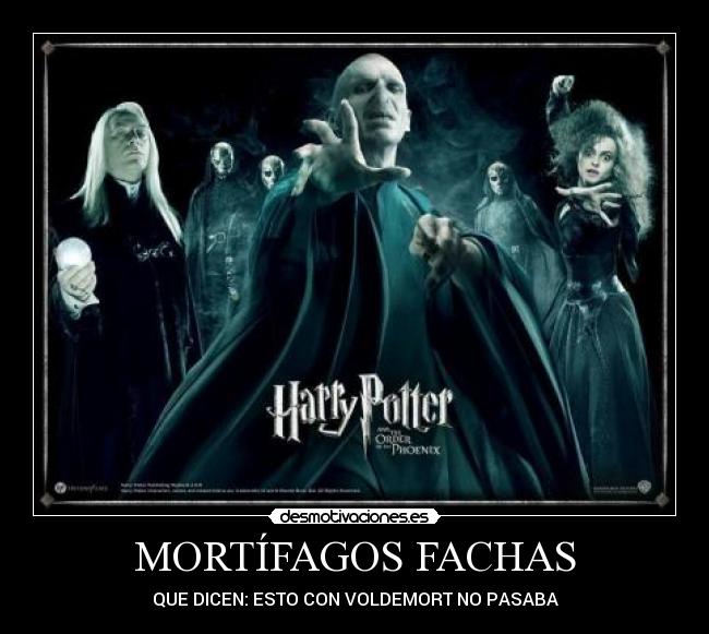 MORTÍFAGOS FACHAS - QUE DICEN: ESTO CON VOLDEMORT NO PASABA