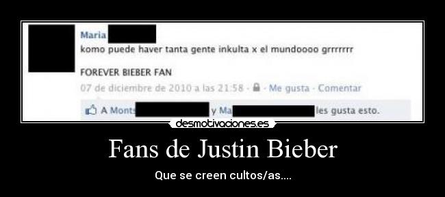 Fans de Justin Bieber -