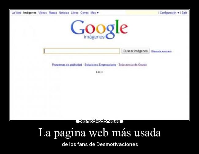 La pagina web más usada -