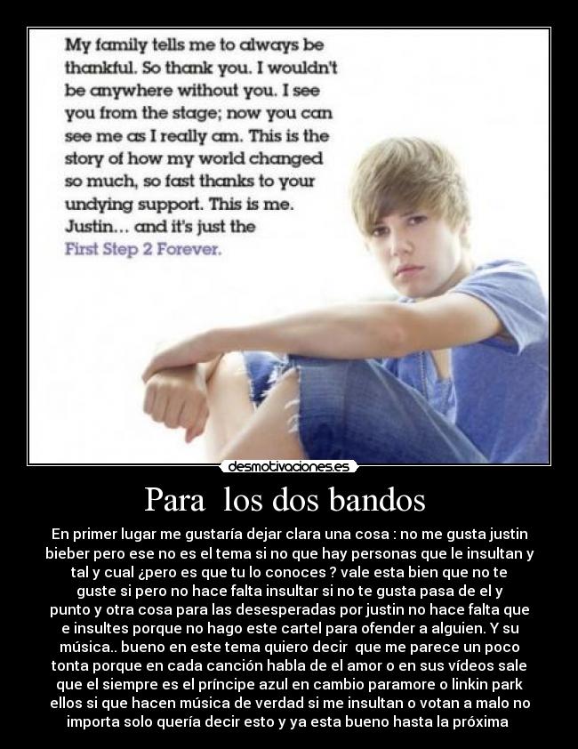 carteles justin bieber desmotivaciones