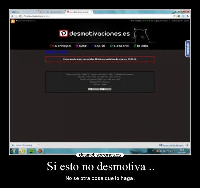 Si esto no desmotiva .. - No se otra cosa que lo haga .