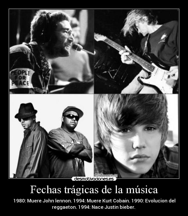 Fechas trágicas de la música - 