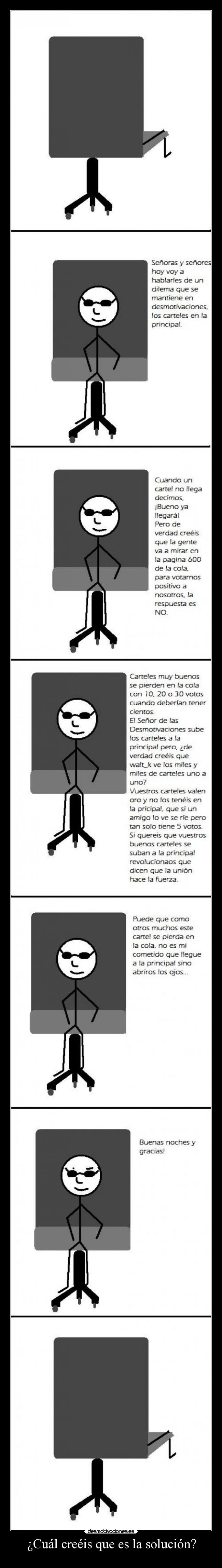 ¿Cuál creéis que es la solución? - 