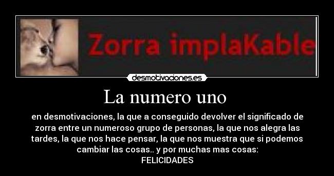 La numero uno  - 