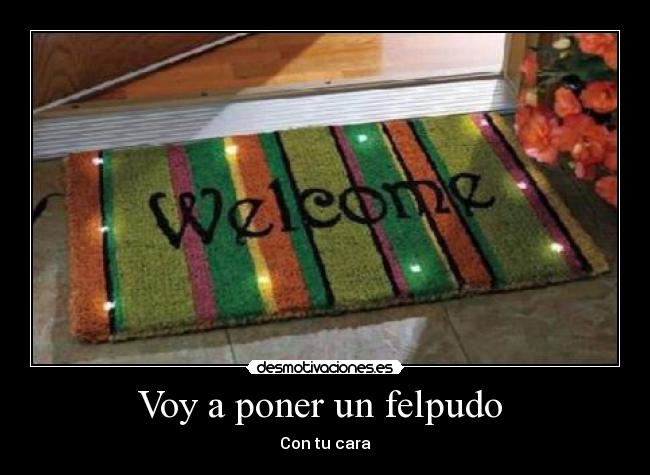 Voy a poner un felpudo  - Con tu cara