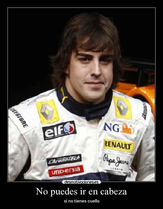 No puedes ir en cabeza - 