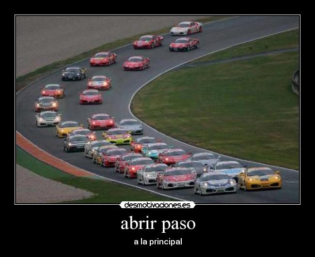 abrir paso -