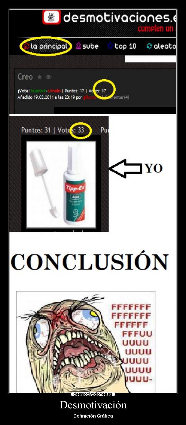 Desmotivación - Definición Gráfica