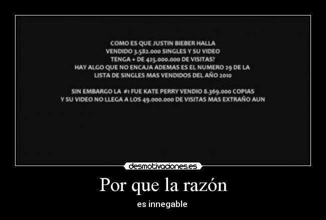 carteles justin bieber razon innegable desmotivaciones