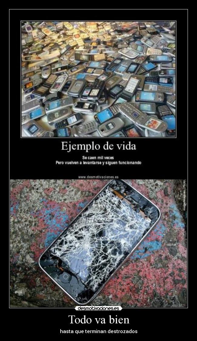 Todo va bien - hasta que terminan destrozados