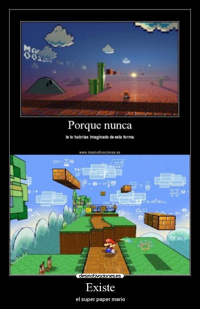 Existe - el super paper mario