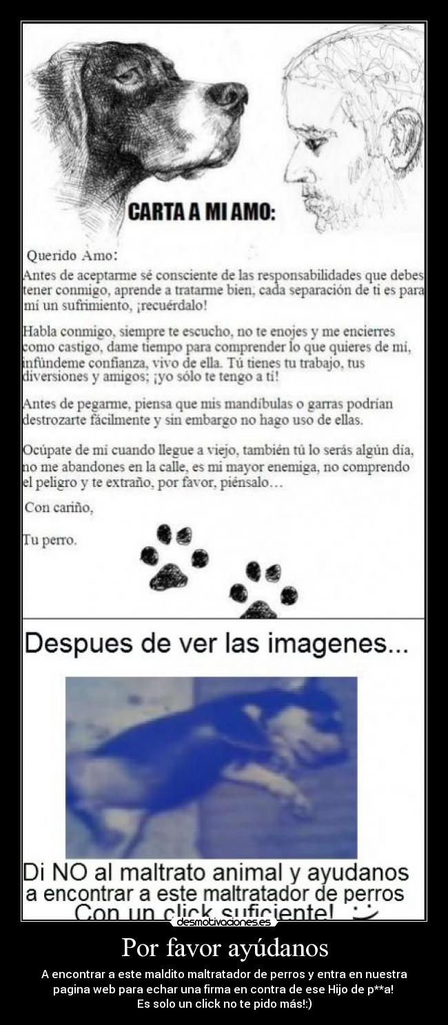 Por favor ayúdanos -