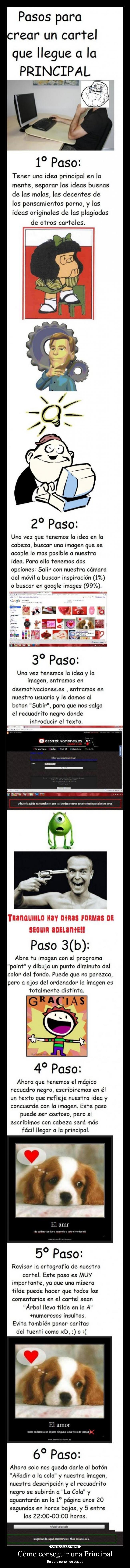 Cómo conseguir una Principal -