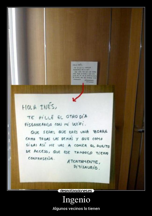 carteles vecino wifi robar desmotivaciones