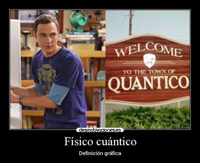 Físico cuántico - Definición gráfica
