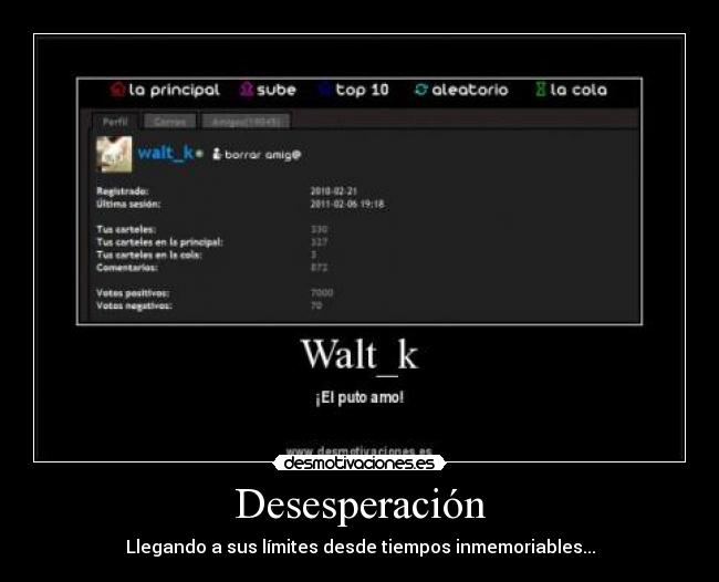 Desesperación - Llegando a sus límites desde tiempos inmemoriables...